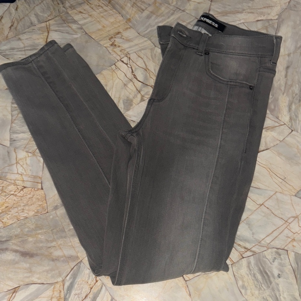 Express Charcoal Denim Pants